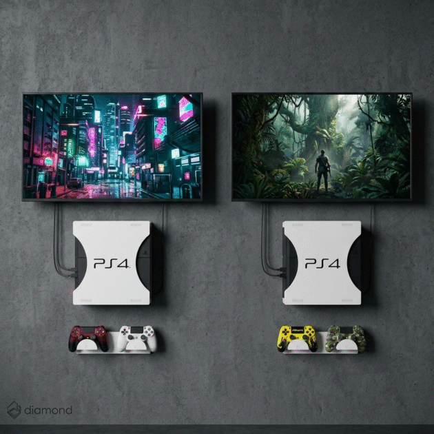 الحامل الجداري المبتكر لجهاز PS4